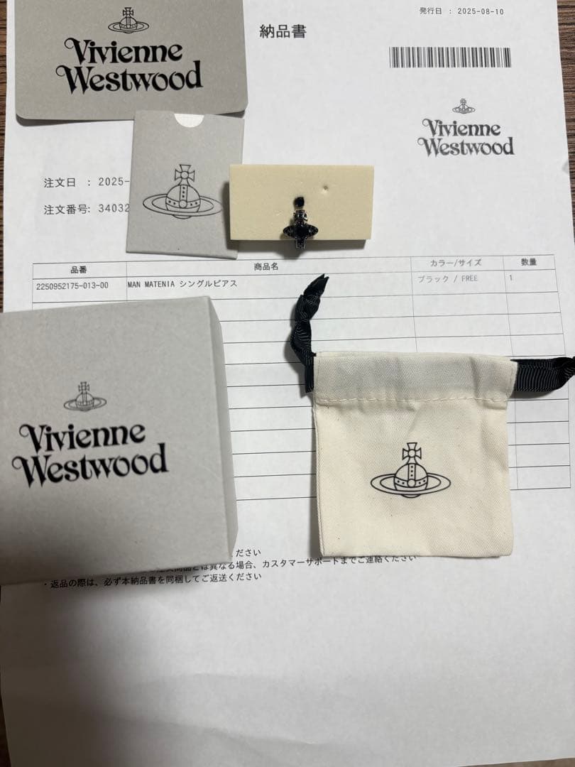 Vivienne Westwood MAN MATENIA シングルピアス