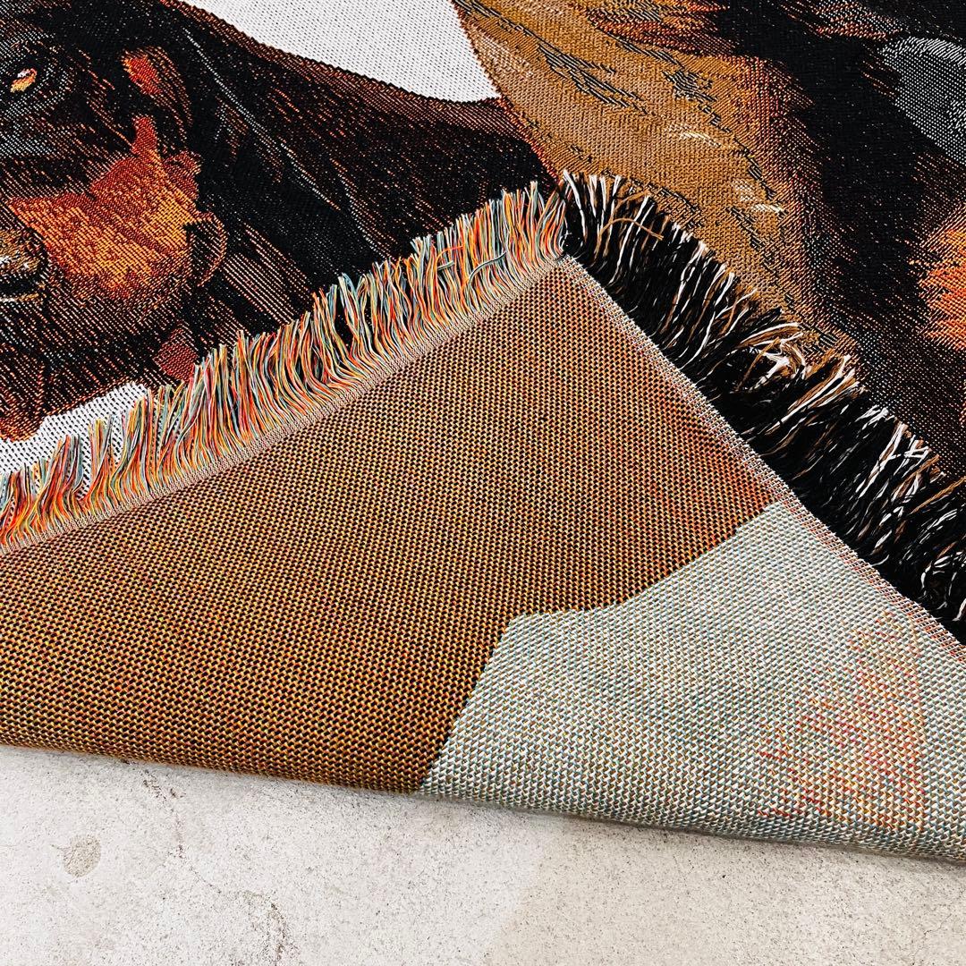 ラグ・カーペット FEROCIOUS doberman jacquard blanket rug