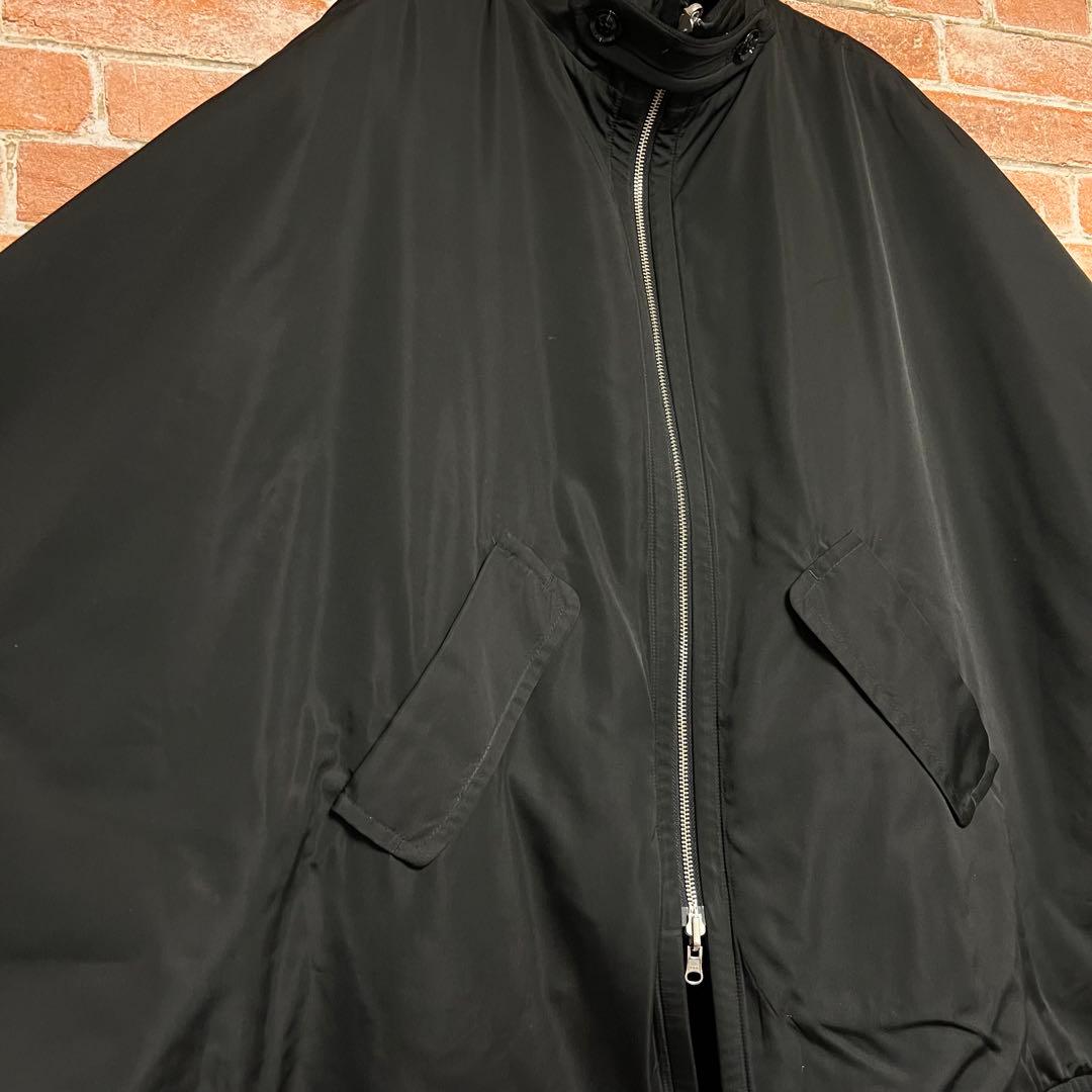 (未使用級)ヘレンチア　リバーシブルポンチョ　2way ケープコート　黒色