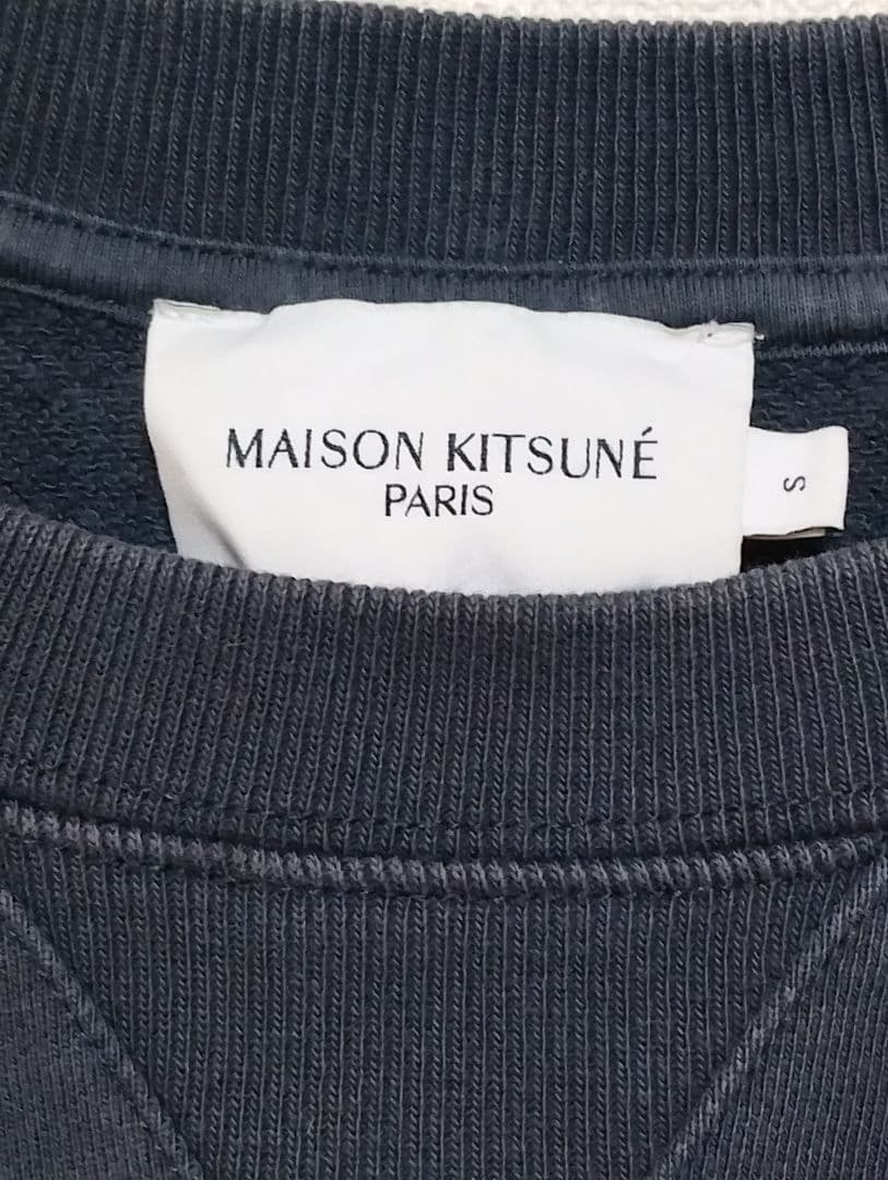 メゾン キツネ ダブル フォックスヘッド パッチ ワンポイント スウェット