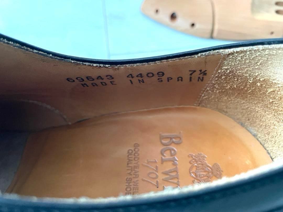 【美品】Berwirkストレートチップ