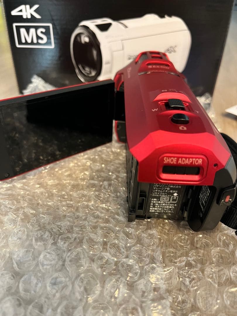 【ほぼ新品】Panasonic HC-VX992MS 赤 4Kビデオカメラ 本体