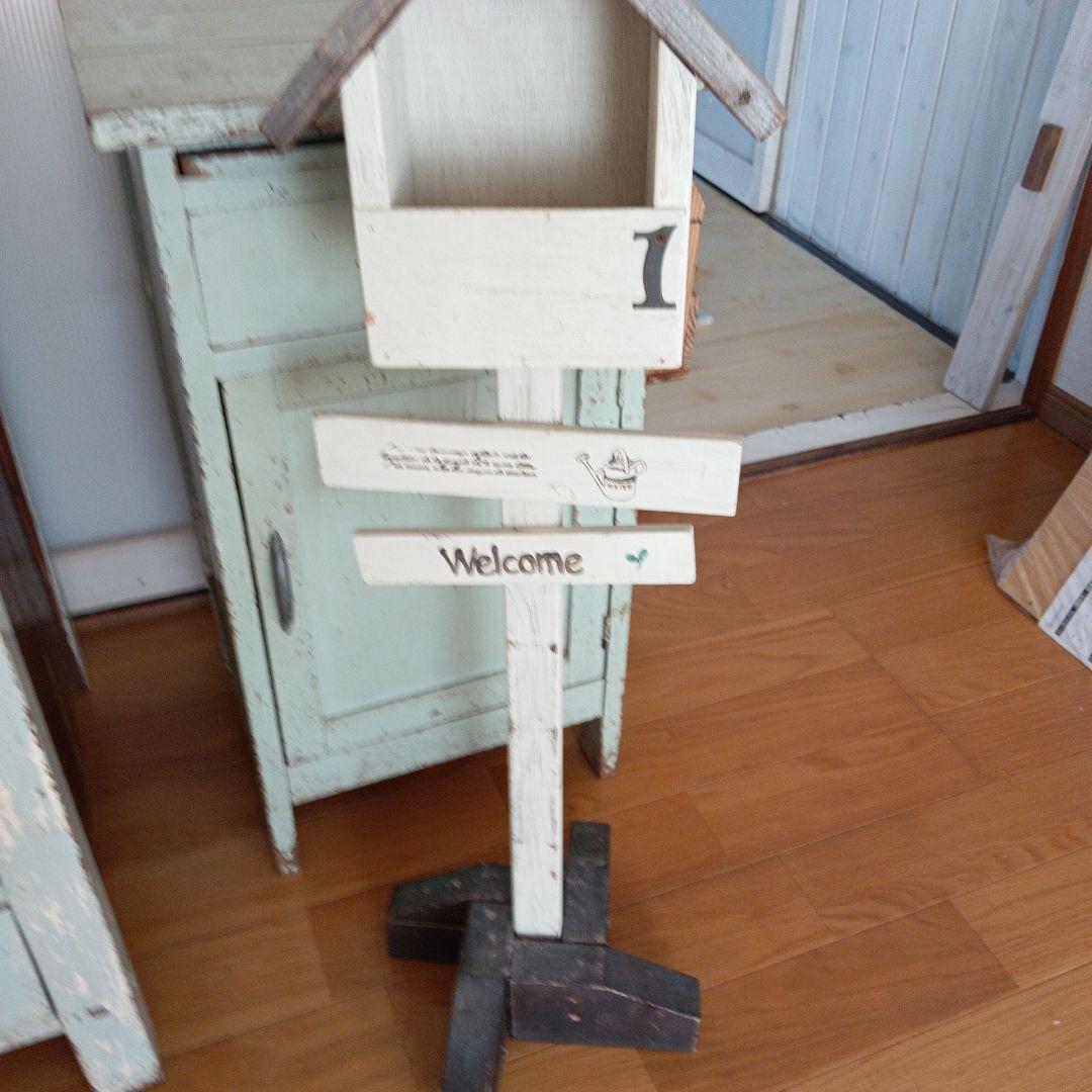 アンティーク家具　カントリー家具　什器　シャビーシック　ガーデニング　8点セット