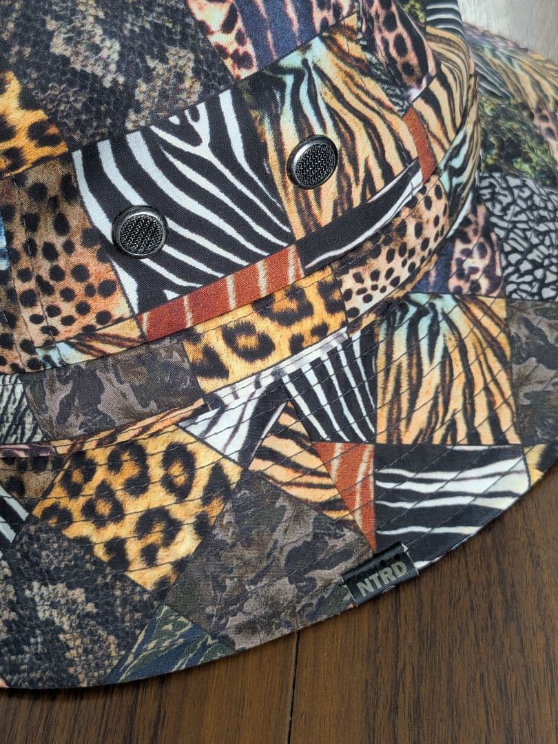 レア NITRAID ナイトレイド クレイジーサバンナ柄 ハット 帽子