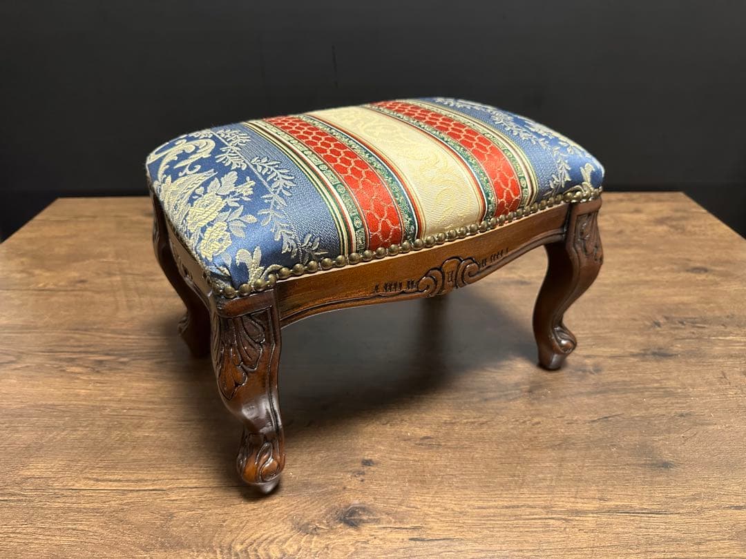 イタリア 家具 ヴェローナクラシック フットスツール 猫脚 輸入家具