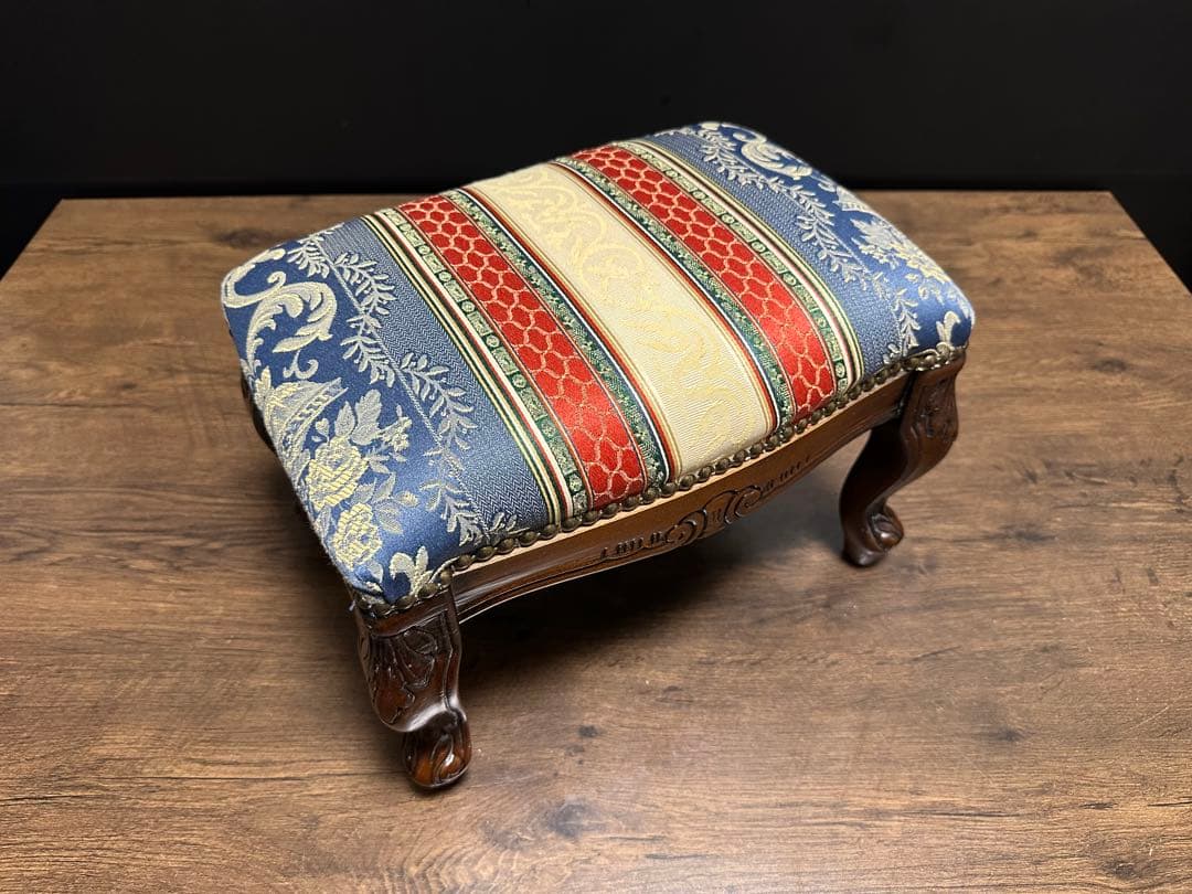 イタリア 家具 ヴェローナクラシック フットスツール 猫脚 輸入家具