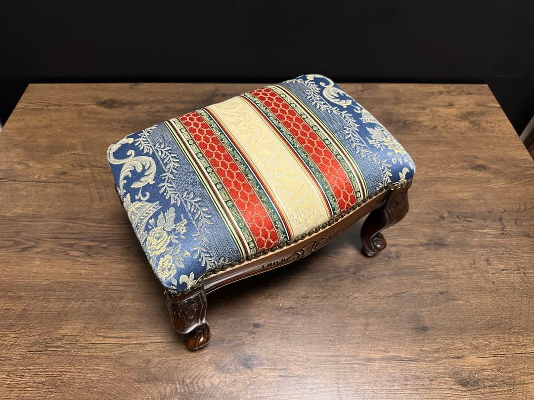 イタリア 家具 ヴェローナクラシック フットスツール 猫脚 輸入家具