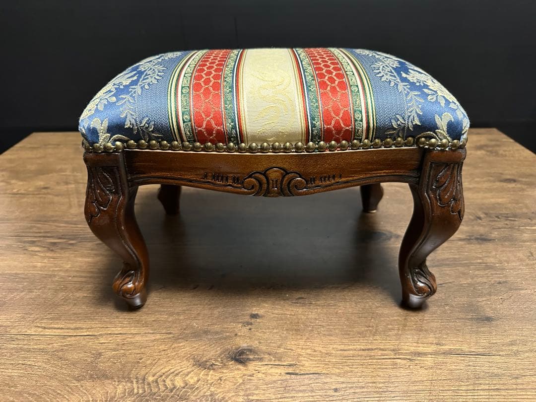 イタリア 家具 ヴェローナクラシック フットスツール 猫脚 輸入家具