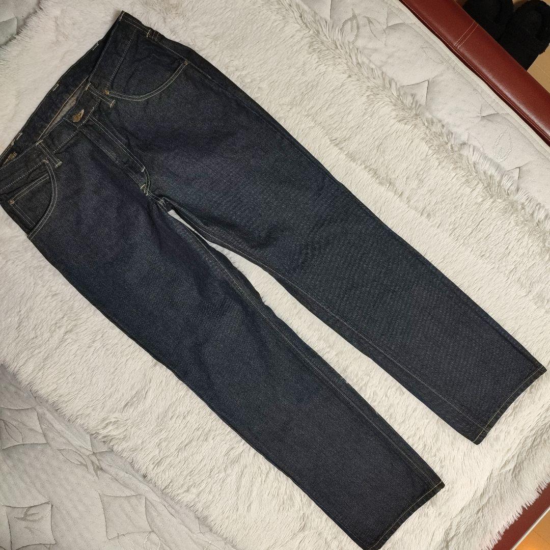 美品 Lee W34 101Z LM8101 ストレートデニム 日本製 濃紺