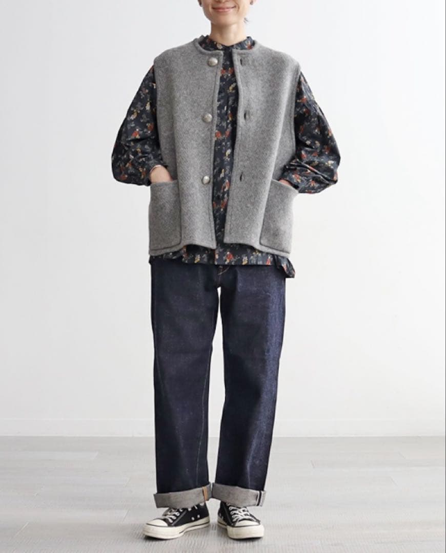 美品　ジオトロワーク ニットベスト　saroサロ別注