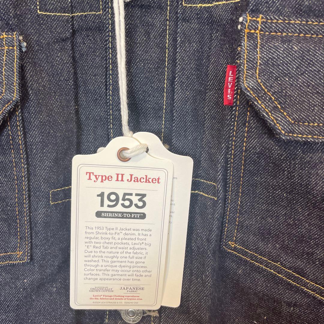 リーバイス　LVC1953 507XX デニムジャケット サイズ42
