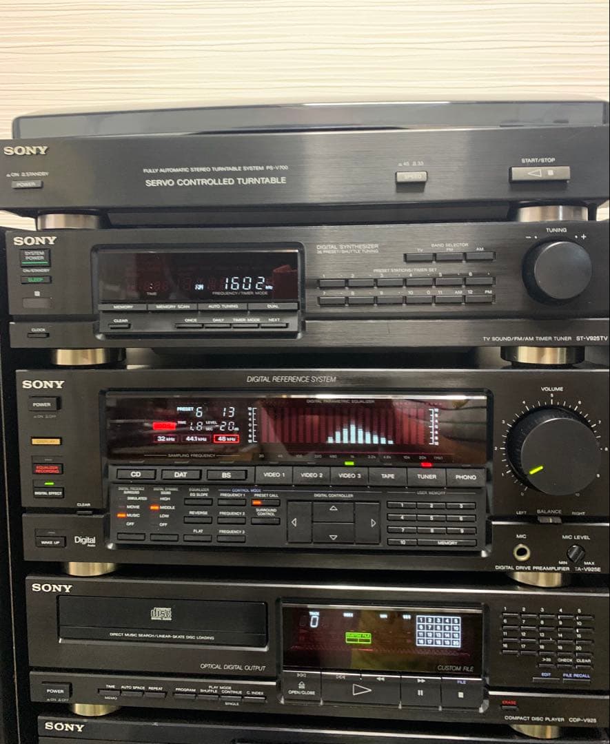 美品内蔵BT変更可能SONYリバティLBT-V925レコード付きメンテナンス済み