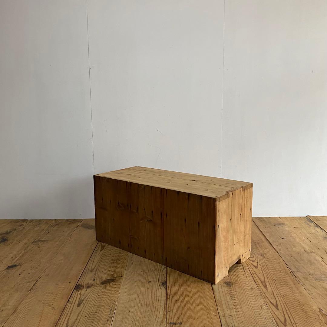 アンティーク ローボード テレビ台 チェスト 棚 無垢材 前欅 無塗装 z990