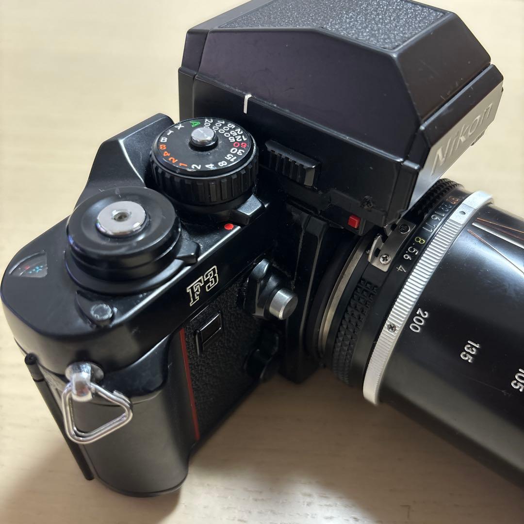 Nikon F3 一眼レフカメラ 80-200mmレンズ付き