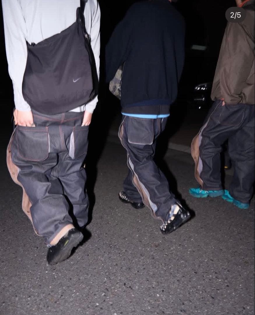 パンツ Blue room Laid.B Dusk Ventilation Denim