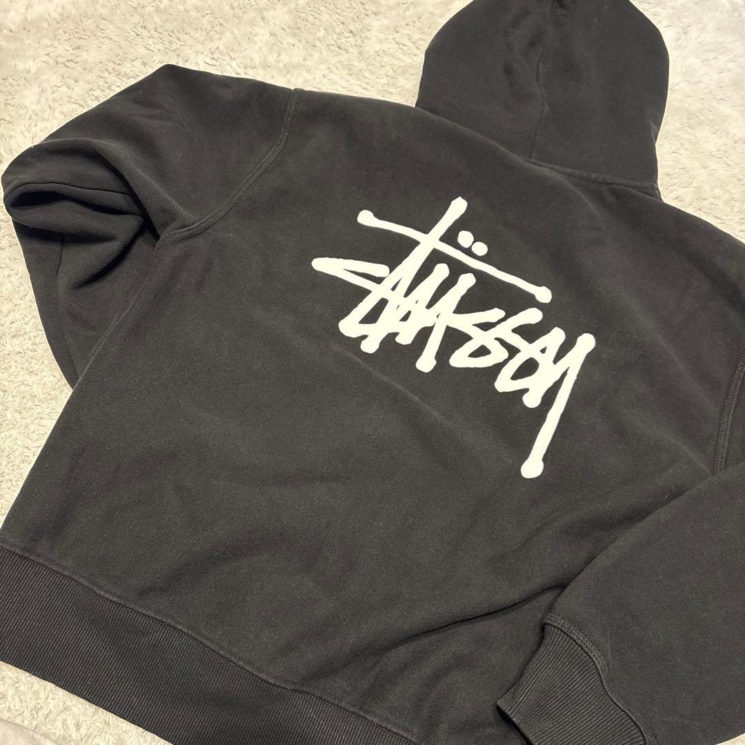 Stüssy ブラック パーカー M