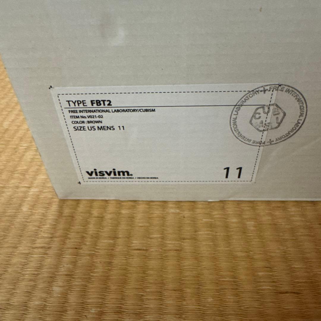 【未使用品】VISVIM FBT2 サイズ11