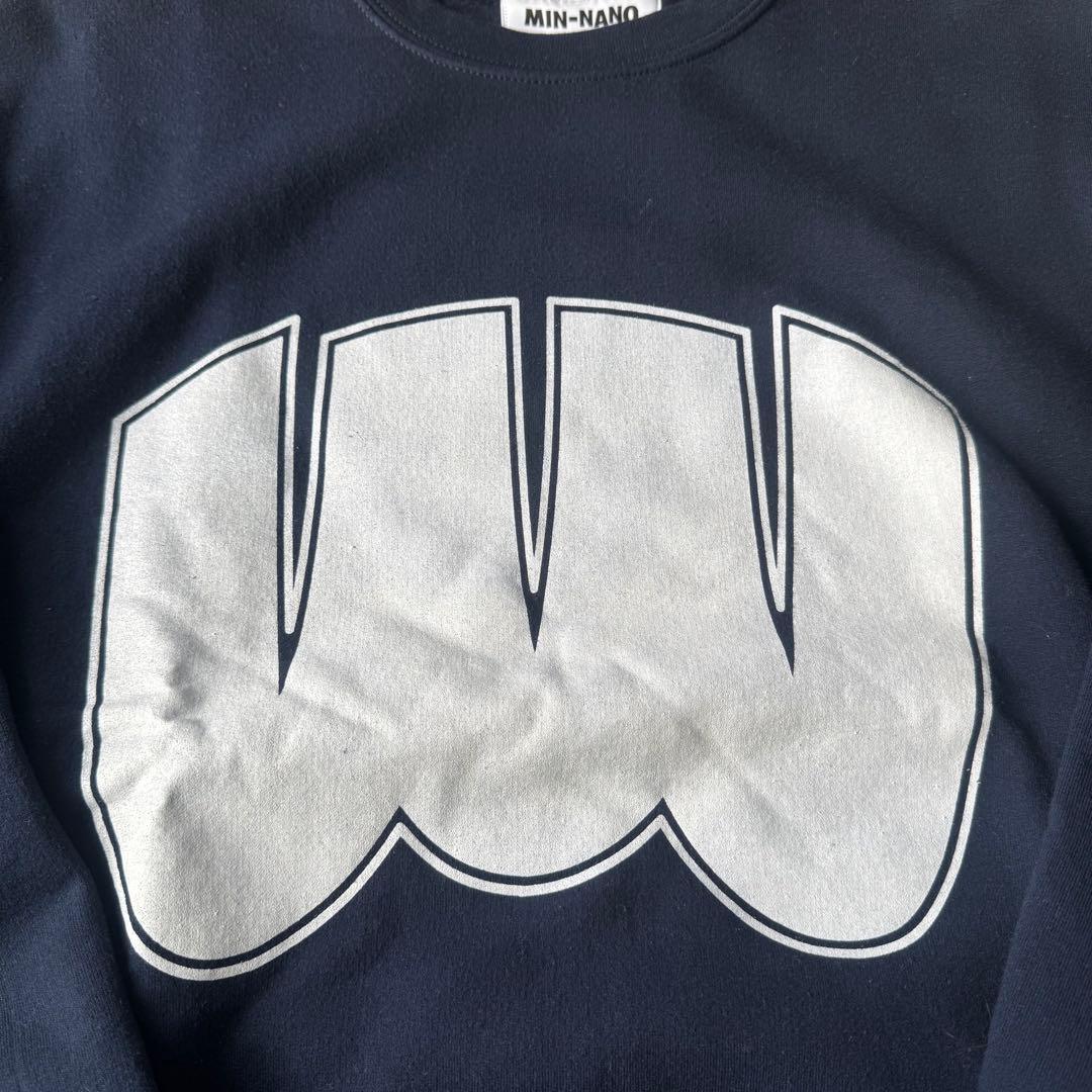 か*ん様 wake sapporo MINNANO スウェット　NAVY-WHI