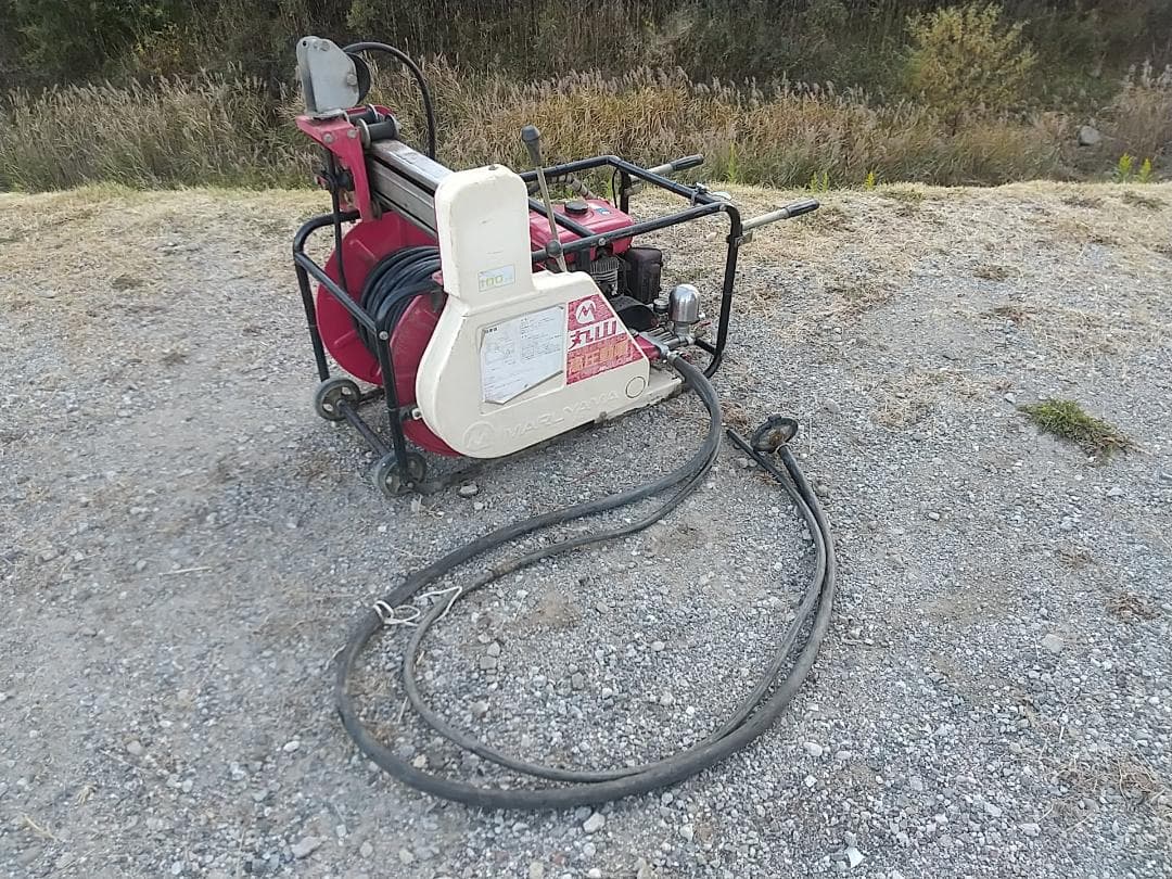 丸山 MS3500 高圧動噴 自動整列巻取り付き 100m 即使用可能