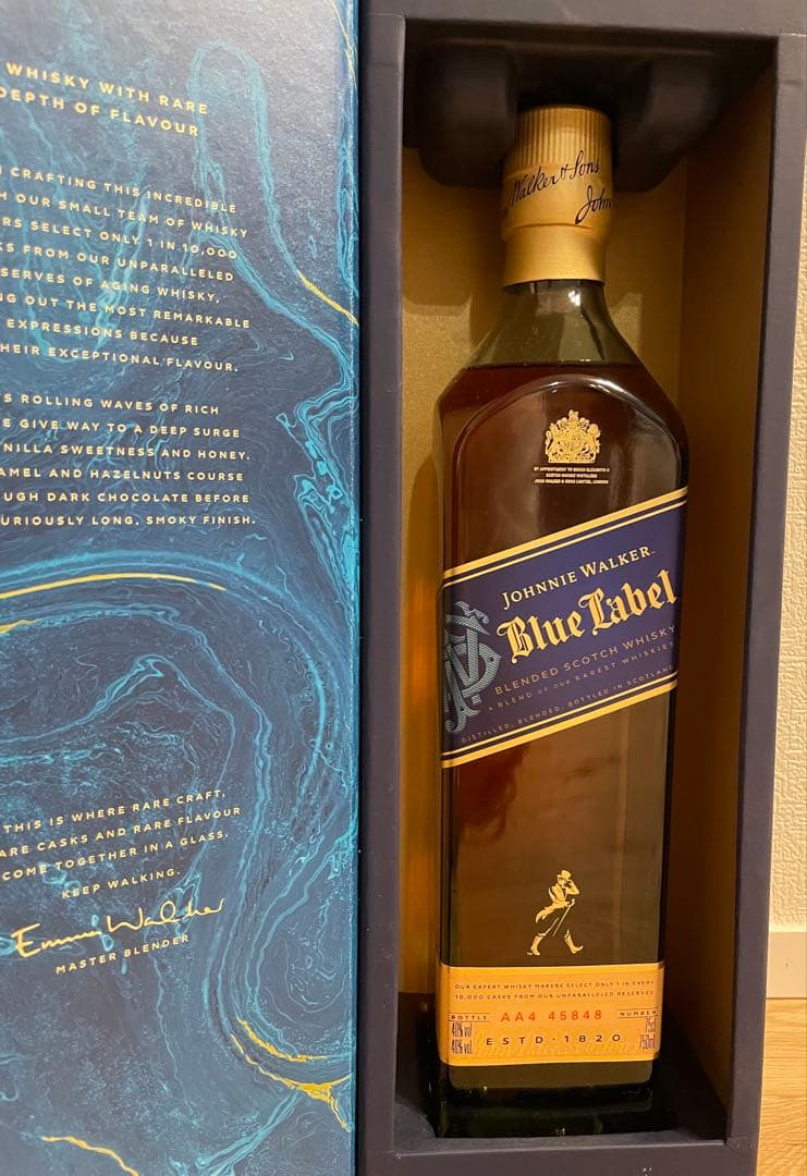 JOHNNIE WALKERジョニーウォーカーブルーラベル750ml