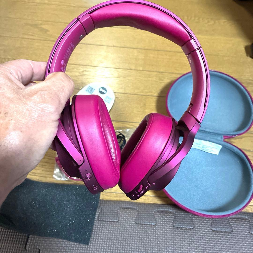 SONY ワイヤレスヘッドホン ワインレッド MDRー100ABN未使用品