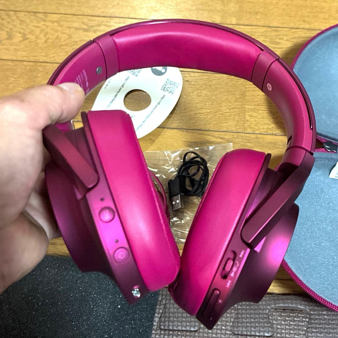 SONY ワイヤレスヘッドホン ワインレッド MDRー100ABN未使用品