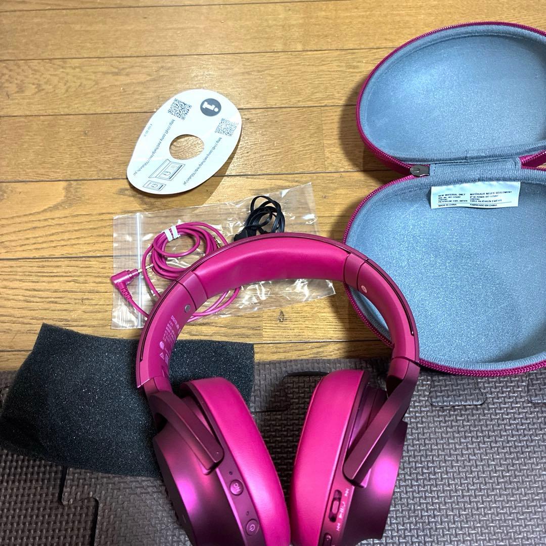 SONY ワイヤレスヘッドホン ワインレッド MDRー100ABN未使用品