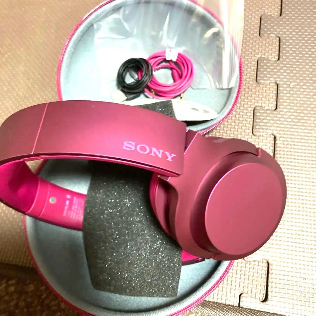 SONY ワイヤレスヘッドホン ワインレッド MDRー100ABN未使用品