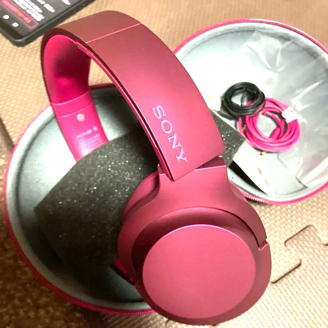 SONY ワイヤレスヘッドホン ワインレッド MDRー100ABN未使用品