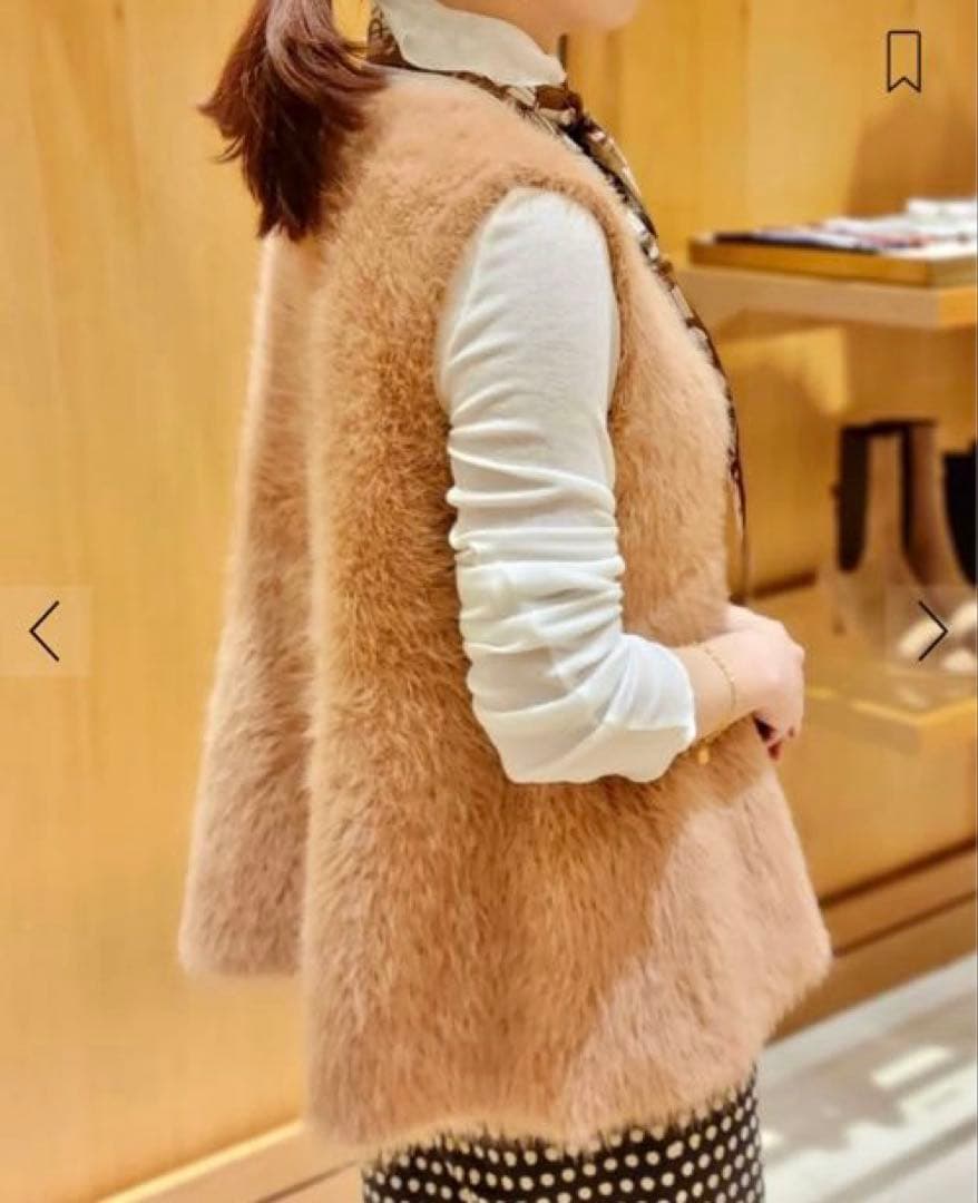 2025新作 トゥモローランドBallsey フェザーヤーン ペプラムベスト