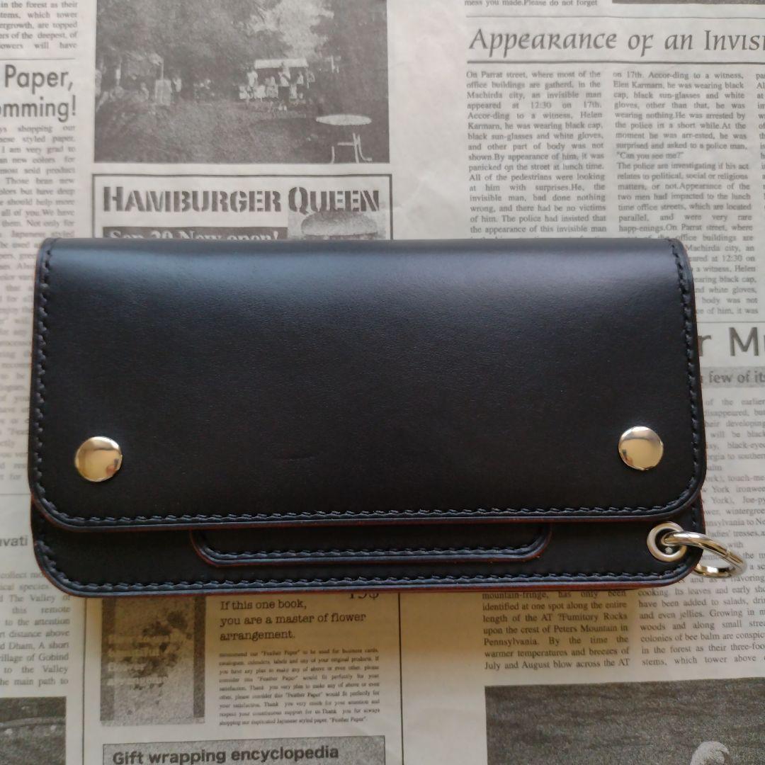 2.5層　ロングトラッカー　ウォレット　茶芯　栃木レザー