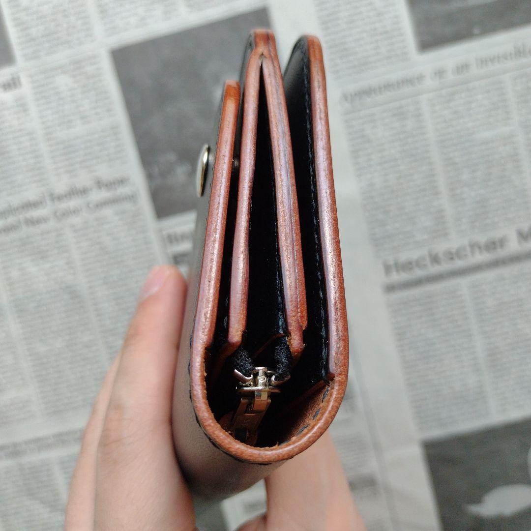 2.5層　ロングトラッカー　ウォレット　茶芯　栃木レザー