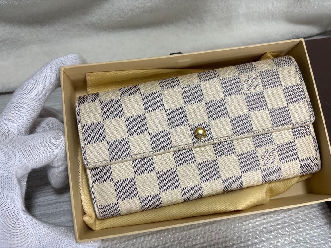 オ*イ様 Louis Vuitton ダミエ・アズール 長財布　ヴィトン