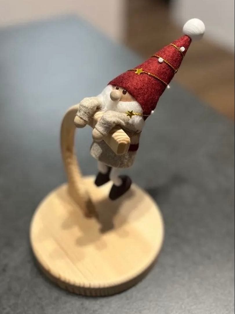 ★te-nori限定ノルディカニッセ　ぶら下がりサンタ＆スタンドセット