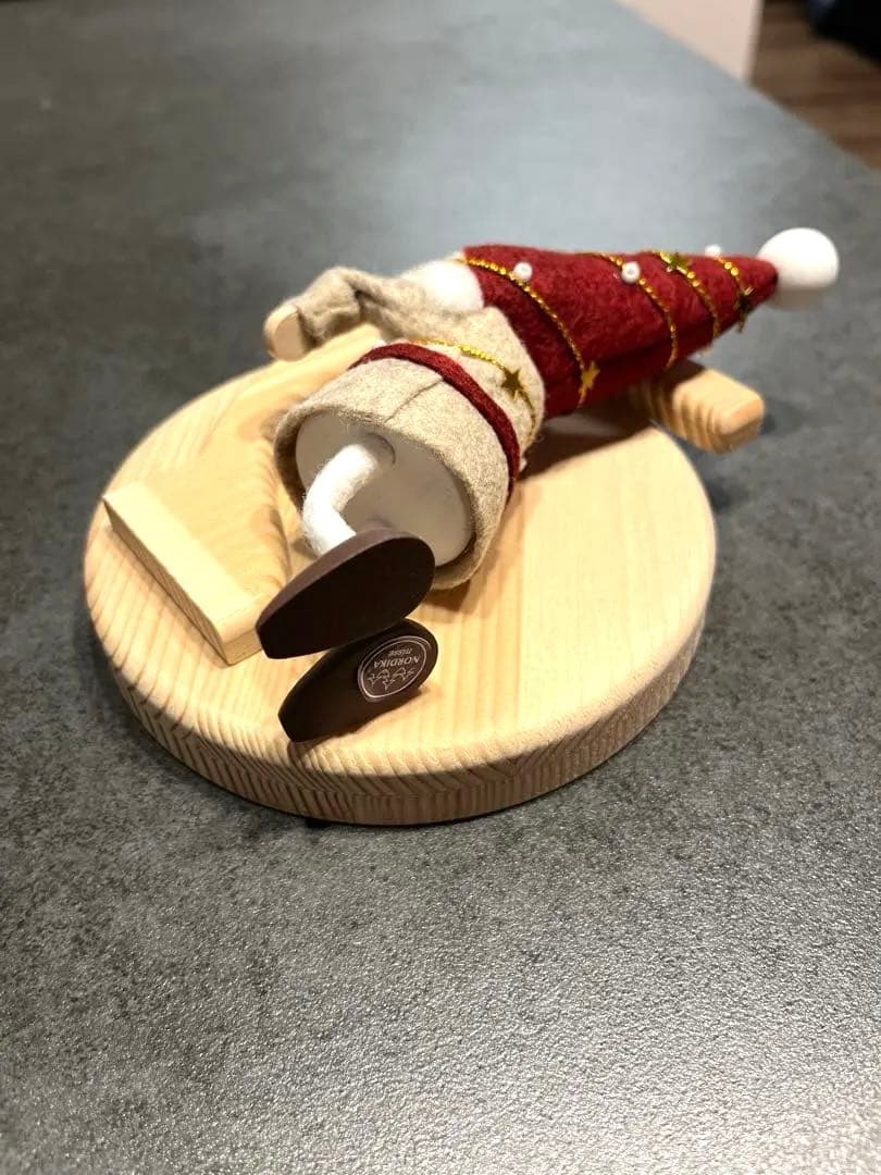 ★te-nori限定ノルディカニッセ　ぶら下がりサンタ＆スタンドセット