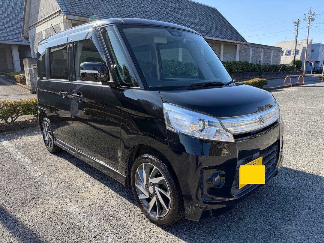 スズキスペーシアカスタム⭐️ターボ4WD⭐️車検2年付き‼️綺麗‼️