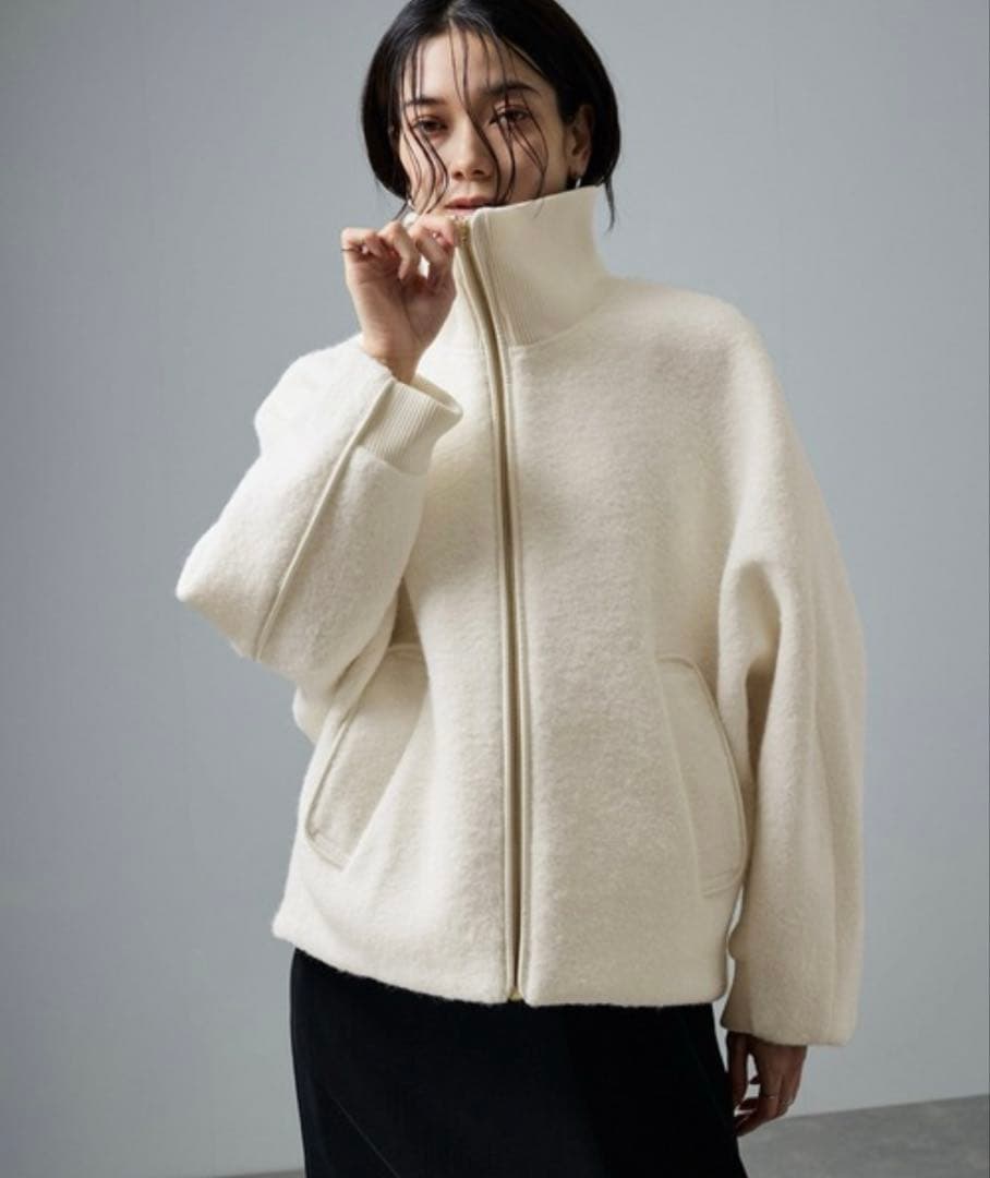 SALON adam et rope ジップブルゾン　ホワイト