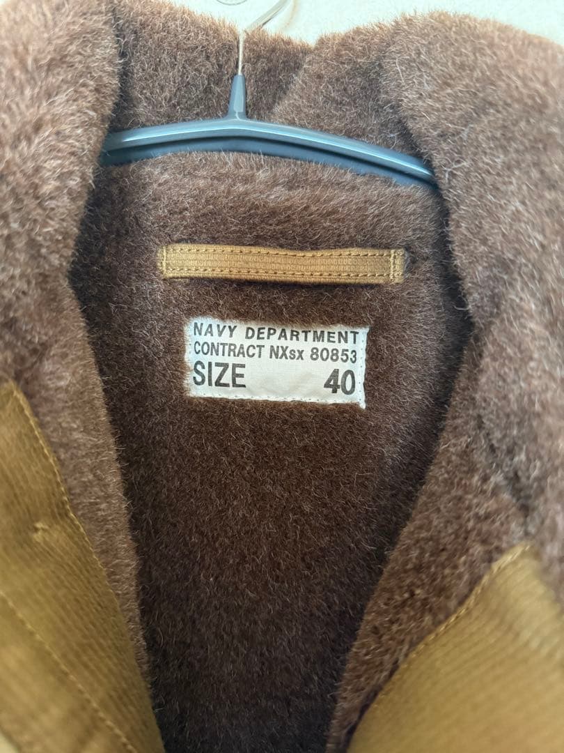 WAIPER.inc U.S.NAVY N-1 デッキジャケット ピケ 40