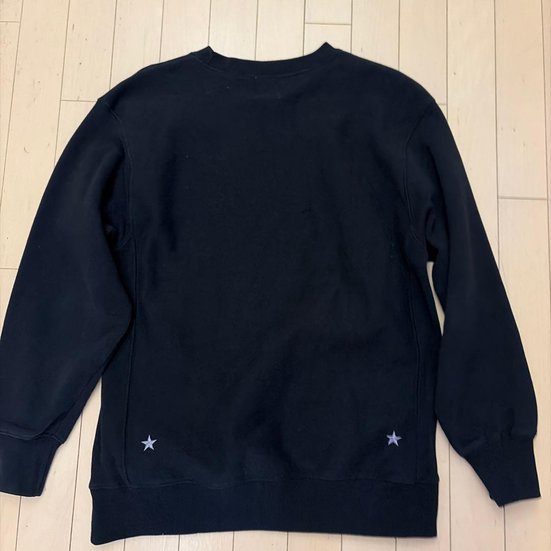 M&M ロゴプリントスウェット　Ｌ　ブラック