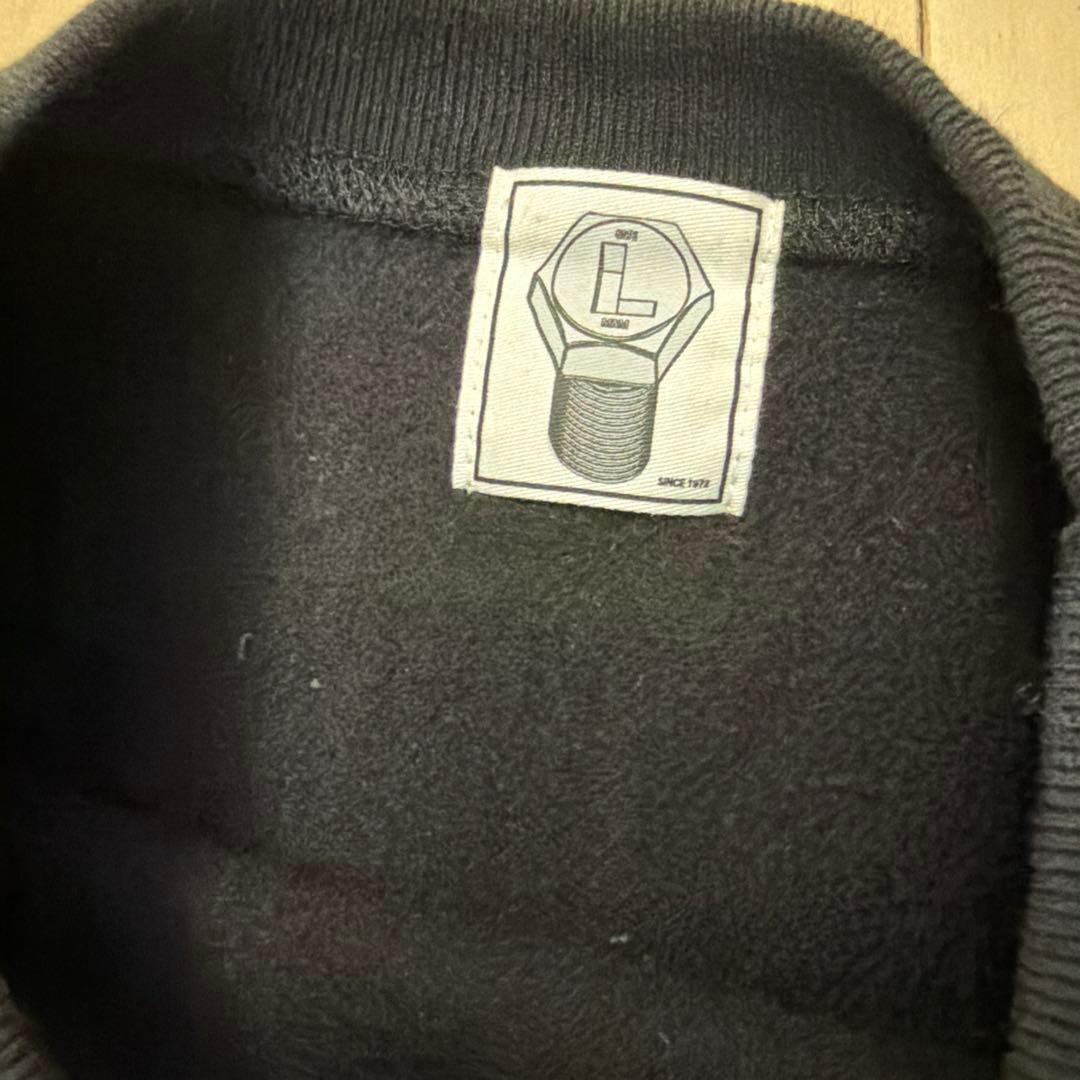 M&M ロゴプリントスウェット　Ｌ　ブラック