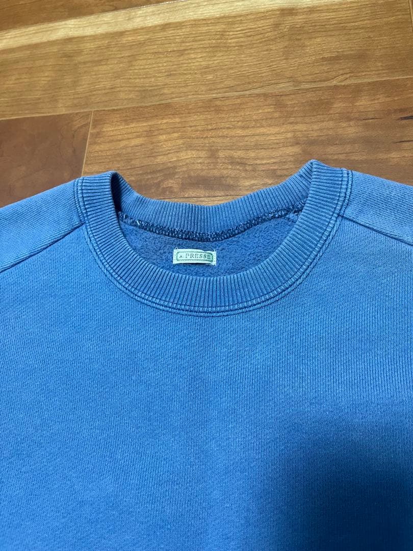 アプレッセ24SS Vintage Sweatshirt TURQUOISE