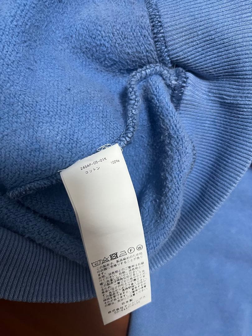 アプレッセ24SS Vintage Sweatshirt TURQUOISE