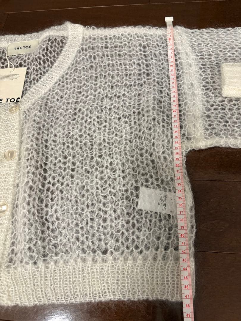 いくこ　THE TOE モヘアカーディガン S ホワイト　未使用品