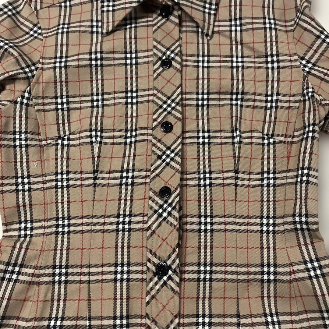 h16)美品バーバリーブルーレーベル　ストレッチワンピース　M〜Lサイズ