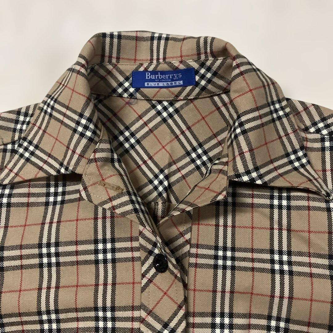 h16)美品バーバリーブルーレーベル　ストレッチワンピース　M〜Lサイズ