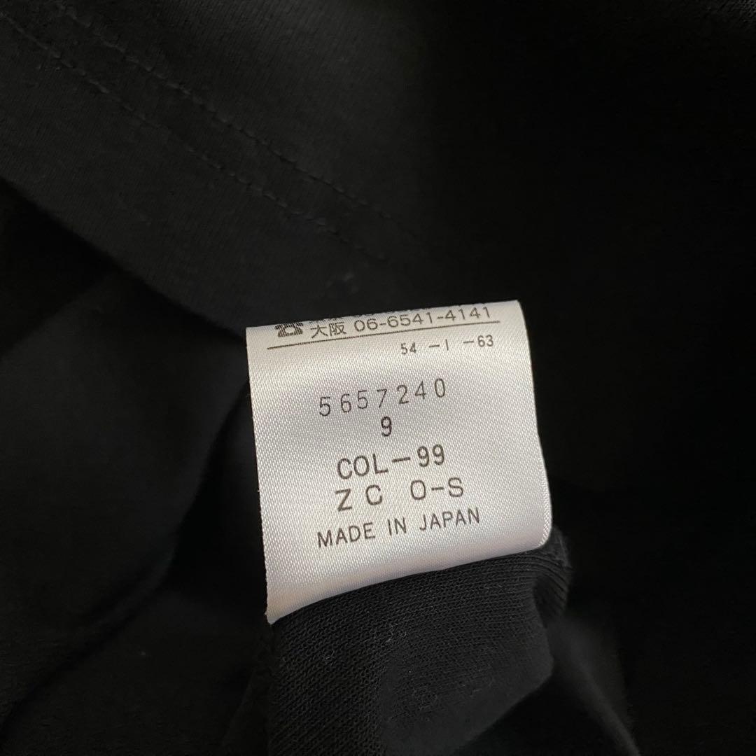 未使用品 トクコプルミエヴォル 半袖 プリント チュニック 黒 コットン 9