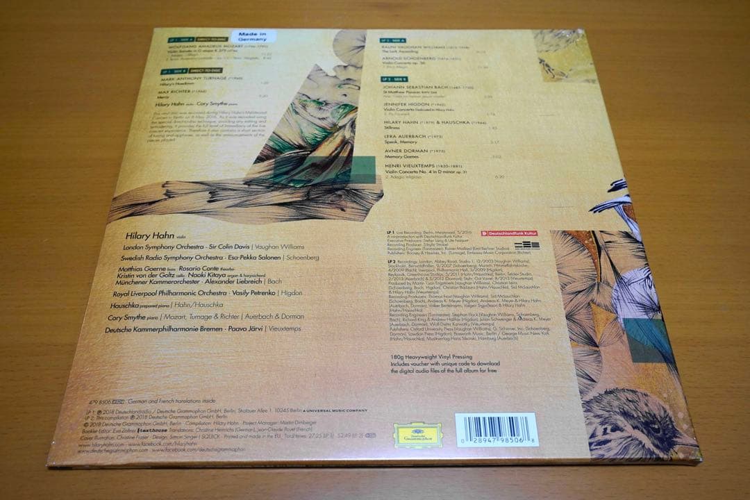 Rostropovich、Hilary Hahn 新品未開封レコード