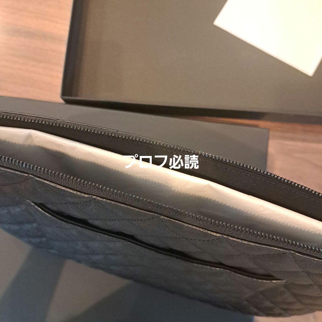 CHANEL レア　ブラック クラッチバッグ　タブレットケース