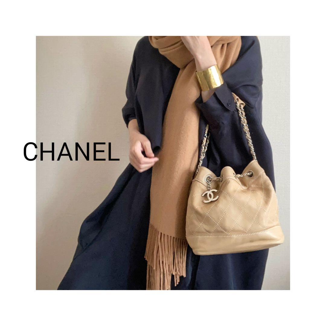 ひまわり 様♡CHANEL マトラッセ　ラムスキン ハンドバッグ　巾着