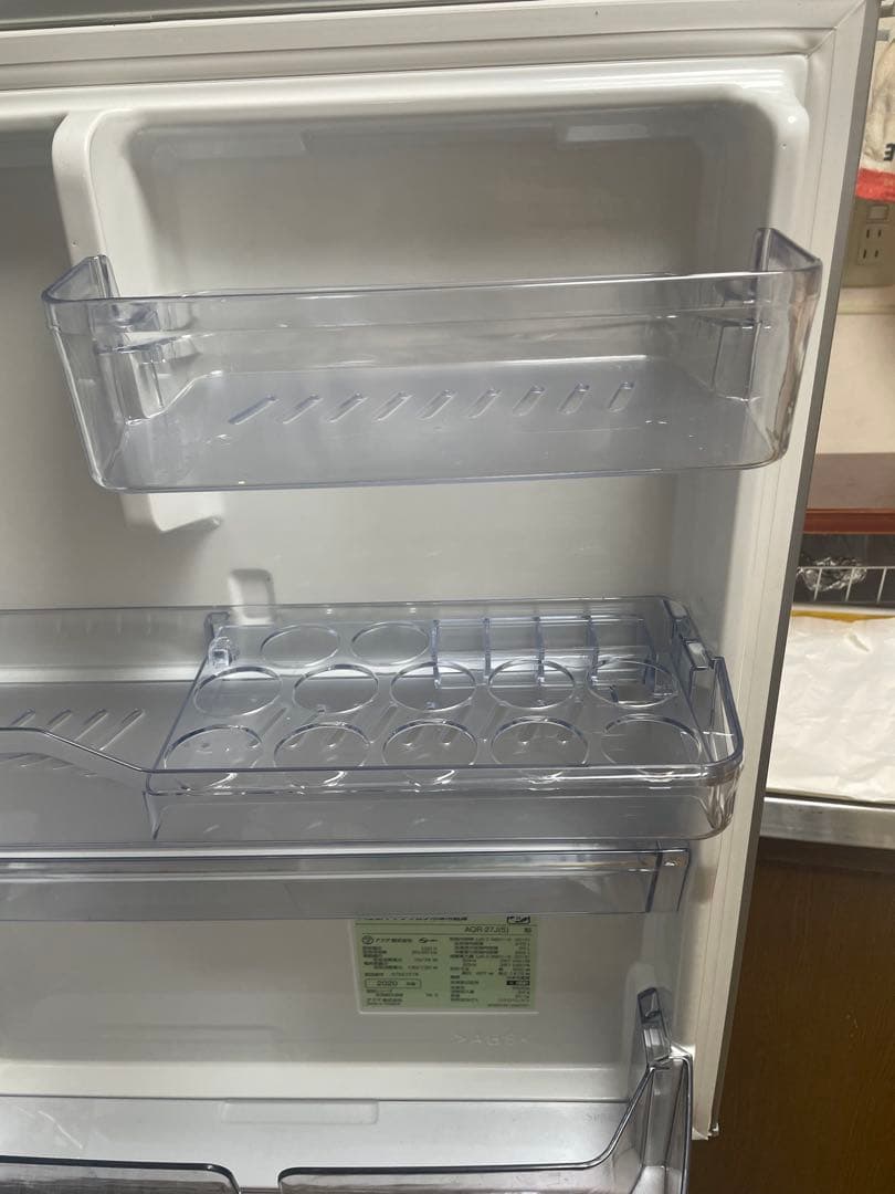 Aqua アクア　AQR-27J(S) 冷蔵庫 シルバー　2020年製